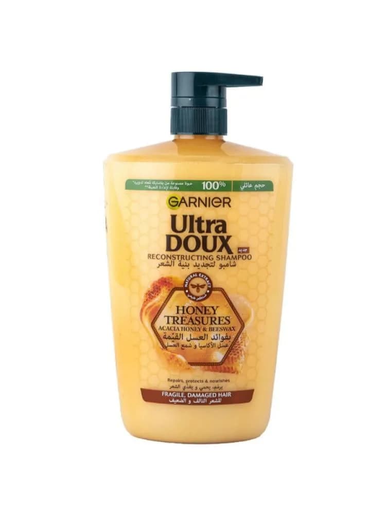 Garnier Shampoo for Damaged and Weak Hair with Acacia Honey and Beeswax Extract, 1000ml