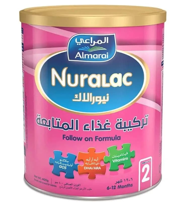 حليب أطفال نيورالاك رقم 2 400 جم | حليب بودرة للأطفال 6-12 شهراً
