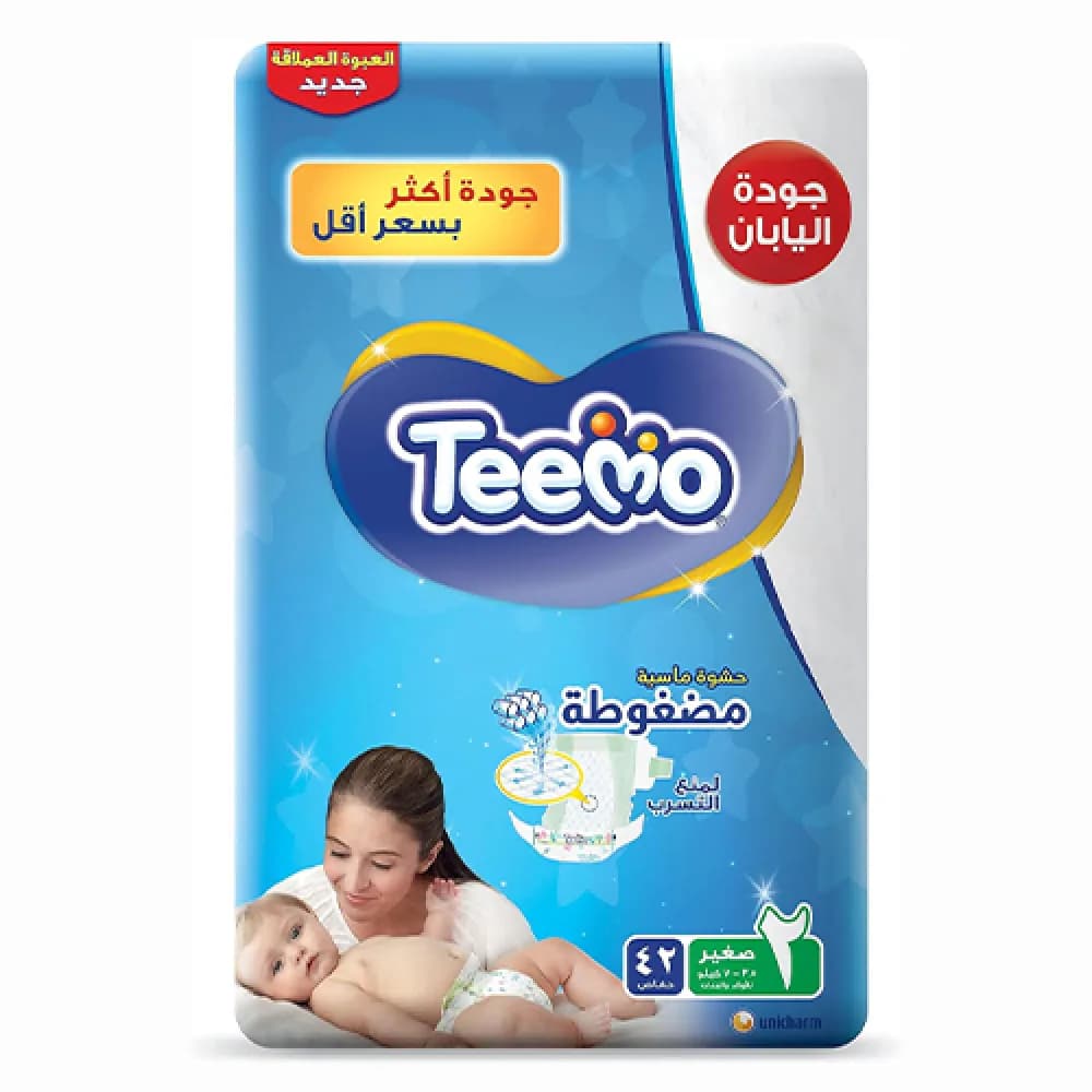 تيمو حفاضات اطفال مقاس (2) عبوة 42 حفاضة