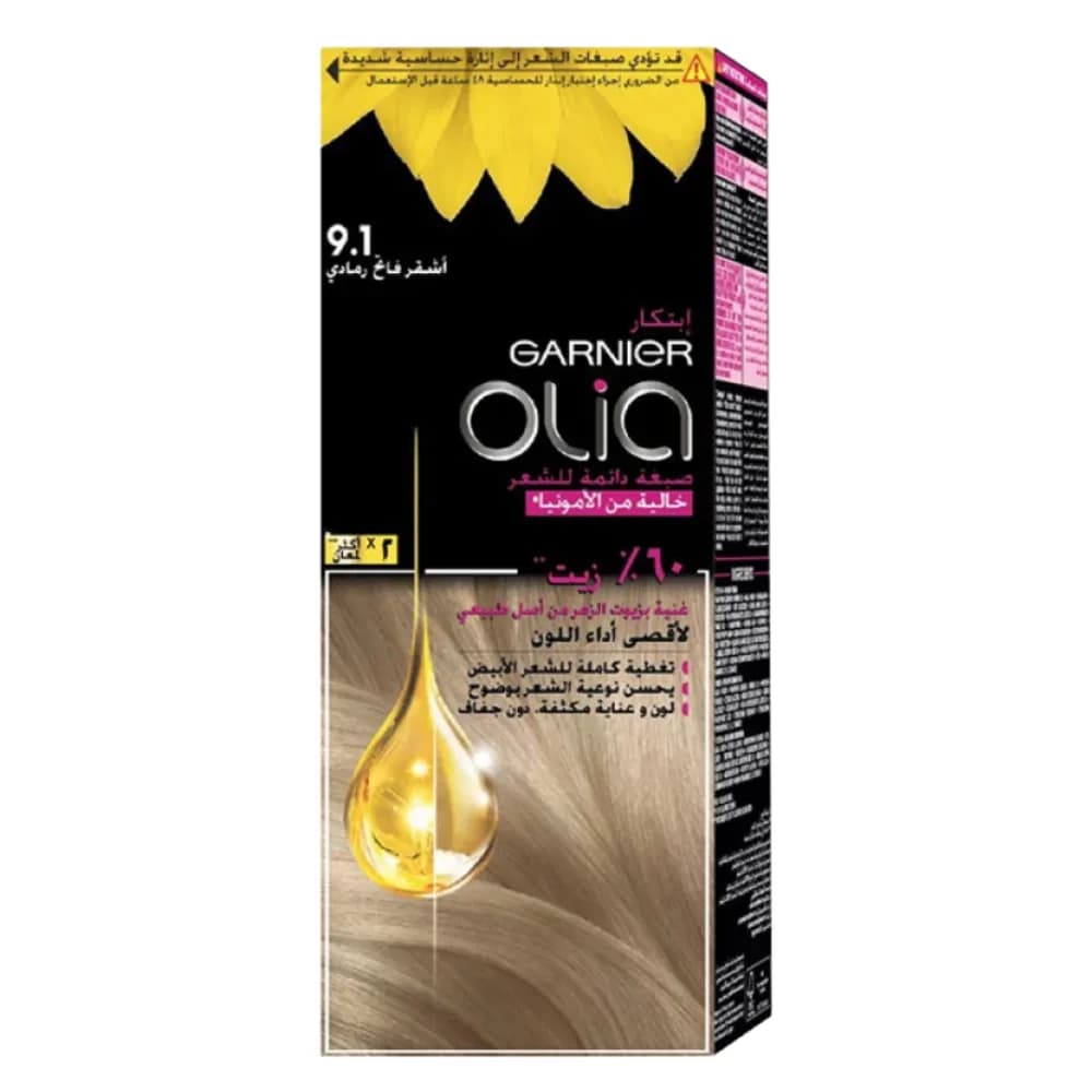Garnier Olia Ammonia-Free Hair Color - Light Ash Blonde 9.1