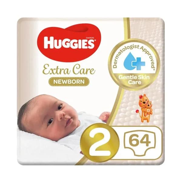 Huggies Size 2 Small 4-6 kg Jumbo Pack 64 Diapers