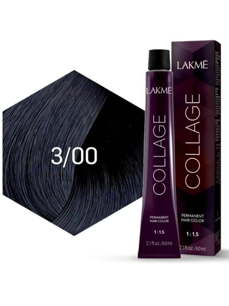 Lakme Collage Permanent Hair Color, 3/00 Dark Brown