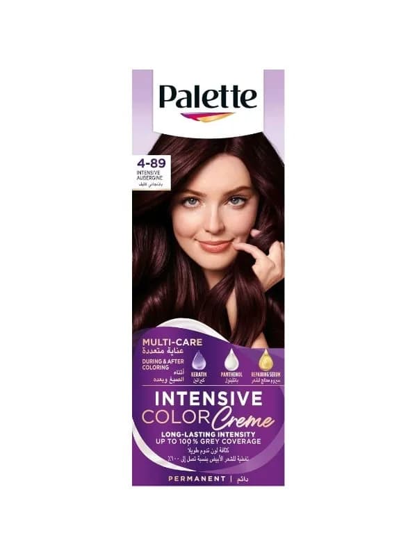 Palette Permanent Hair Color, Intense Aubergine 89-4 | 50ml