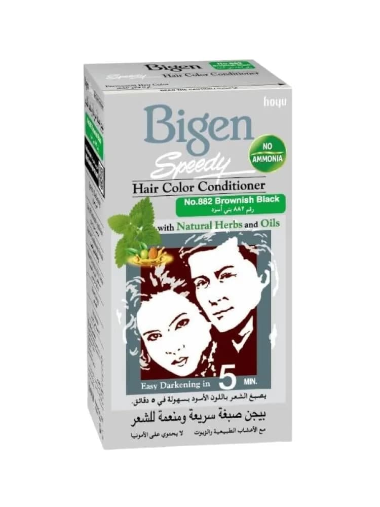 Bigen Brown Black 882 Hair Dye - Fast Color Treatment