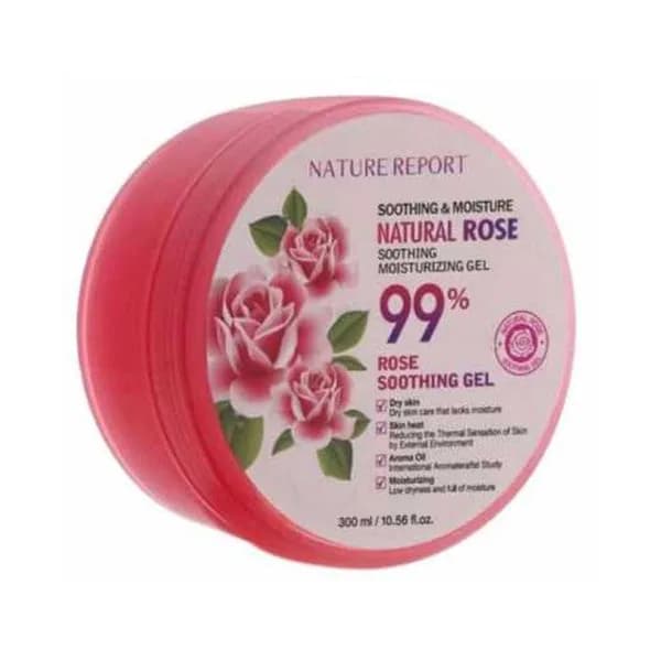 Nature Reprot Moisturizing & Soothing Gel 99% with Natural Rose Extract 300ml