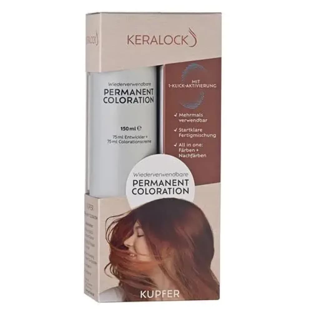 Kialok Permint Hair Dye, Copper Color - 150ml