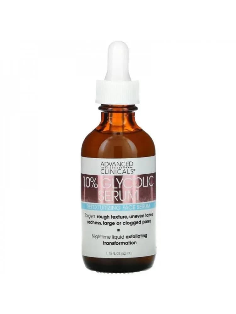 Advanced Clinicals 10% Glycolic Acid Exfoliating Serum - 52ml