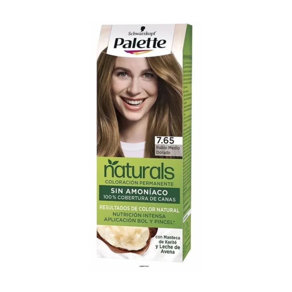 Palette Cream Permanent Hair Color Natural Colors 65-7 Medium Golden Blonde