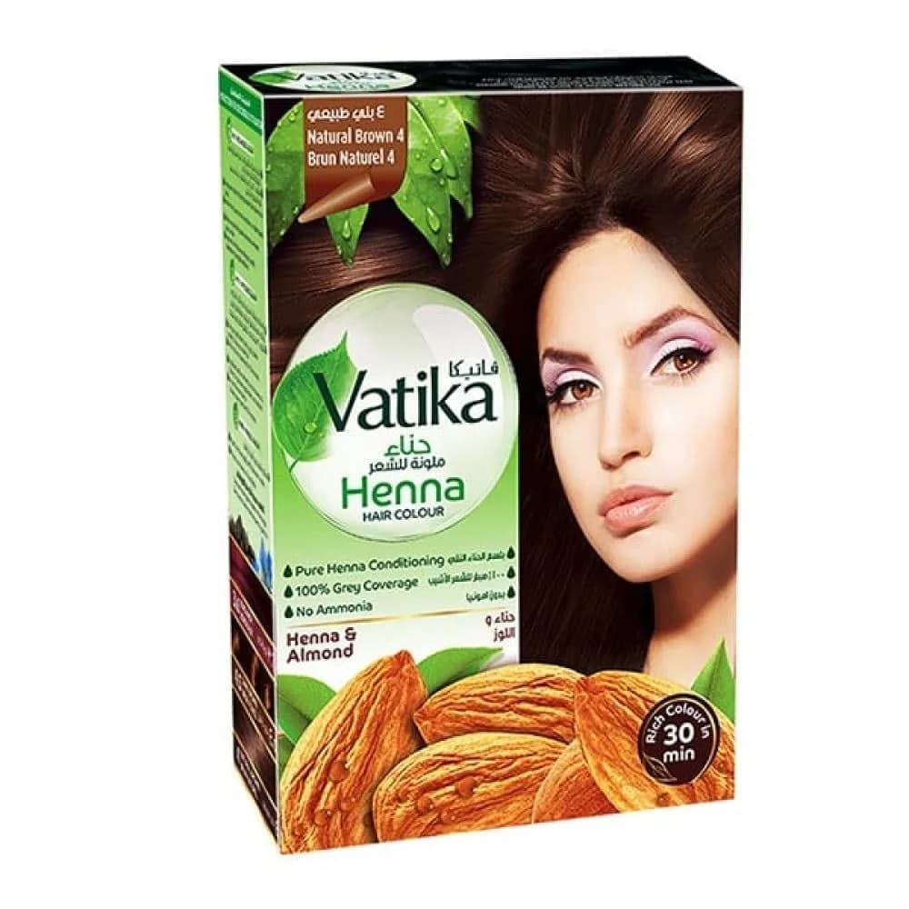 Vatika Natural Brown Hair Dye Henna 4 - 60g