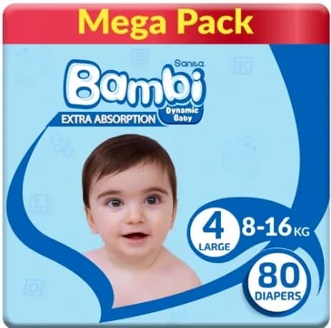 Sanita Bambi Size 4 , 80-Pack