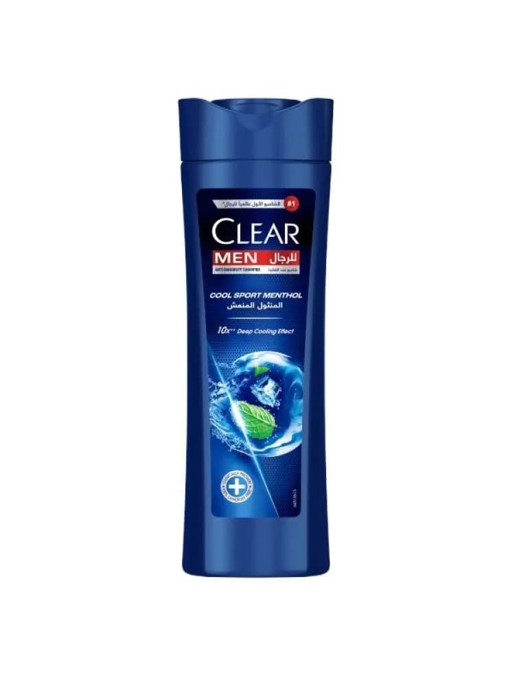 Clear Men's Deep Clean Anti-Dandruff Shampoo with Charcoal & Mint - 350ml