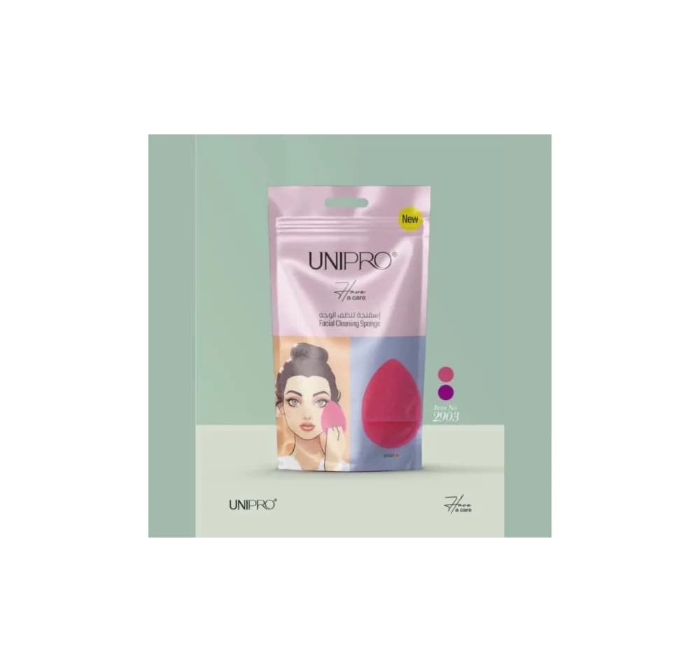 Unipro Foaming Massage and Exfoliating Sponge for Facial Cleansing