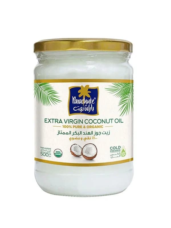زيت جوز الهند البكر الممتاز النقي 100% من باراشوت , 500 مل
