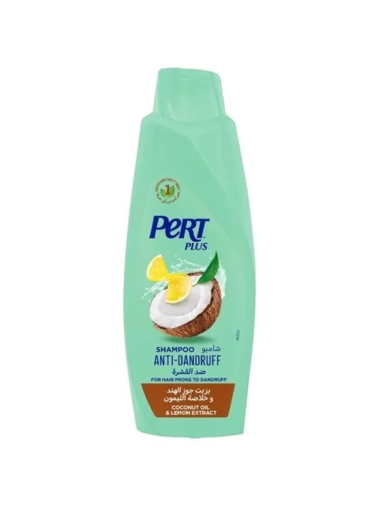 Pert Plus Anti-Dandruff Shampoo with Coconut Oil and Lemon Extract - 600ml