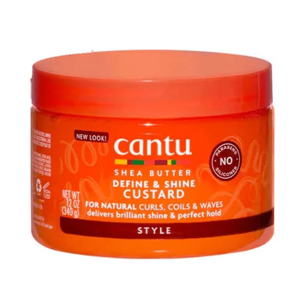 Cantu Custard Hair Cream with Shea Butter for Curl Control and Shine 340 gm
