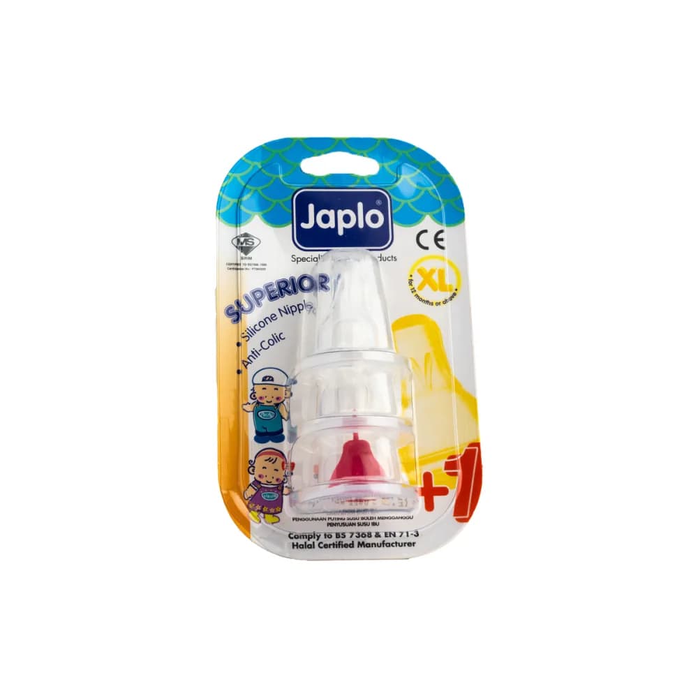 Jablu Silicone Nipple Bottles for Ages 12 Months and Up, XL, 3 Pack