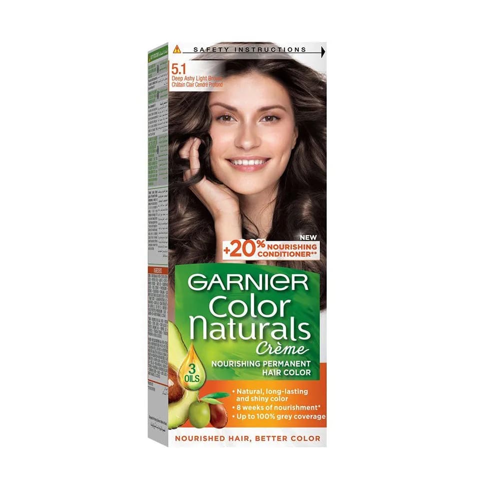 Garnier Color Naturals 5.1 Light Ashy Brown Hair Dye