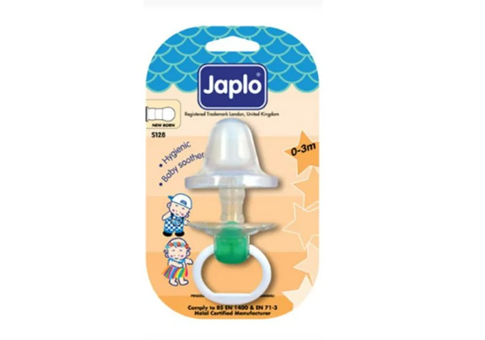 Jaflo Baby Pacifier with Cover, Ages 0-3 Months, Model S-128