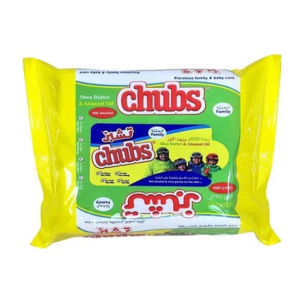 Chubbs Baby Wipes with Shea Butter and Almond Oil Extract - 20 Pieces