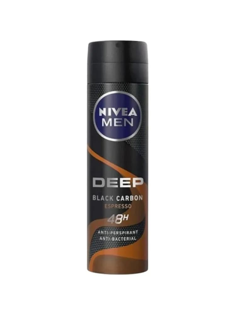 NIVEA Men Deep Black Carbon Espresso Antiperspirant Spray - 150ml