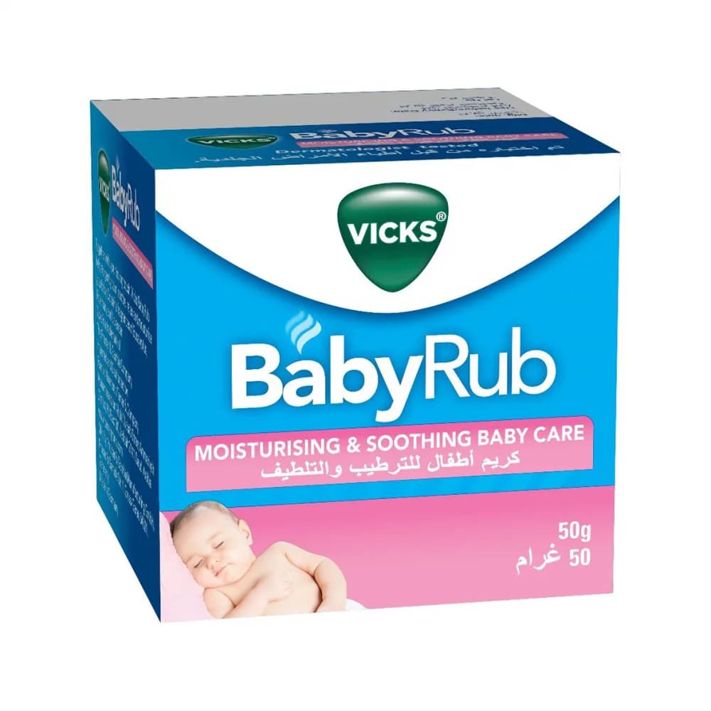 Vicks Baby Wrap Moisturizing and Soothing Baby Cream 50g