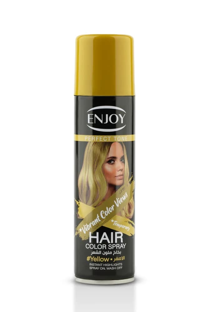 Enjoy Perfect Tone Temporary Hair Color Spray, Yellow, 150ml