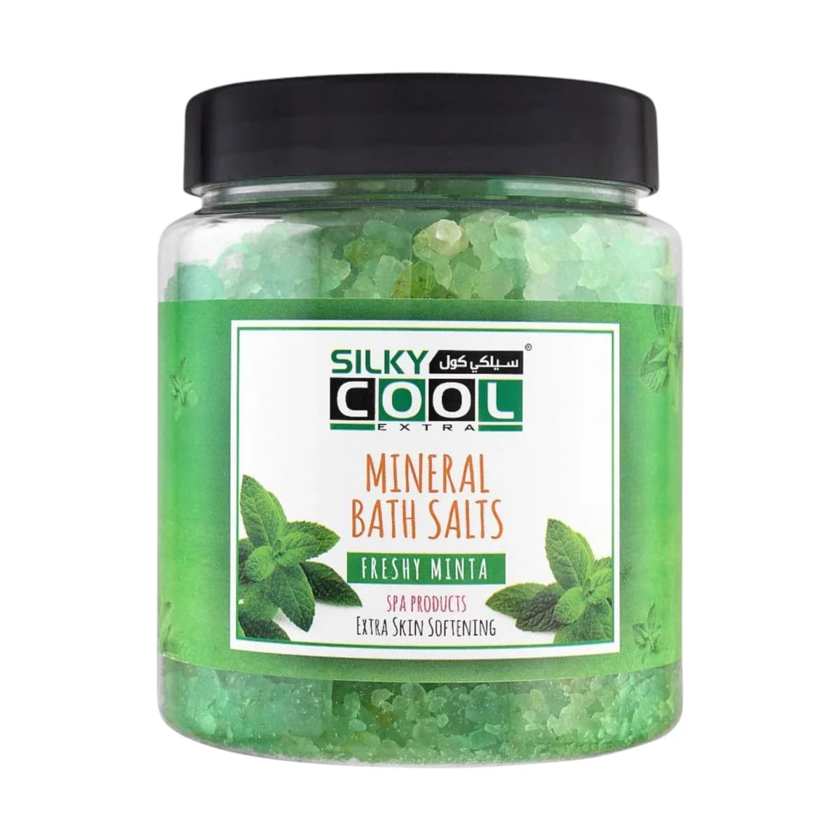 silky cool bath salt mint 750g
