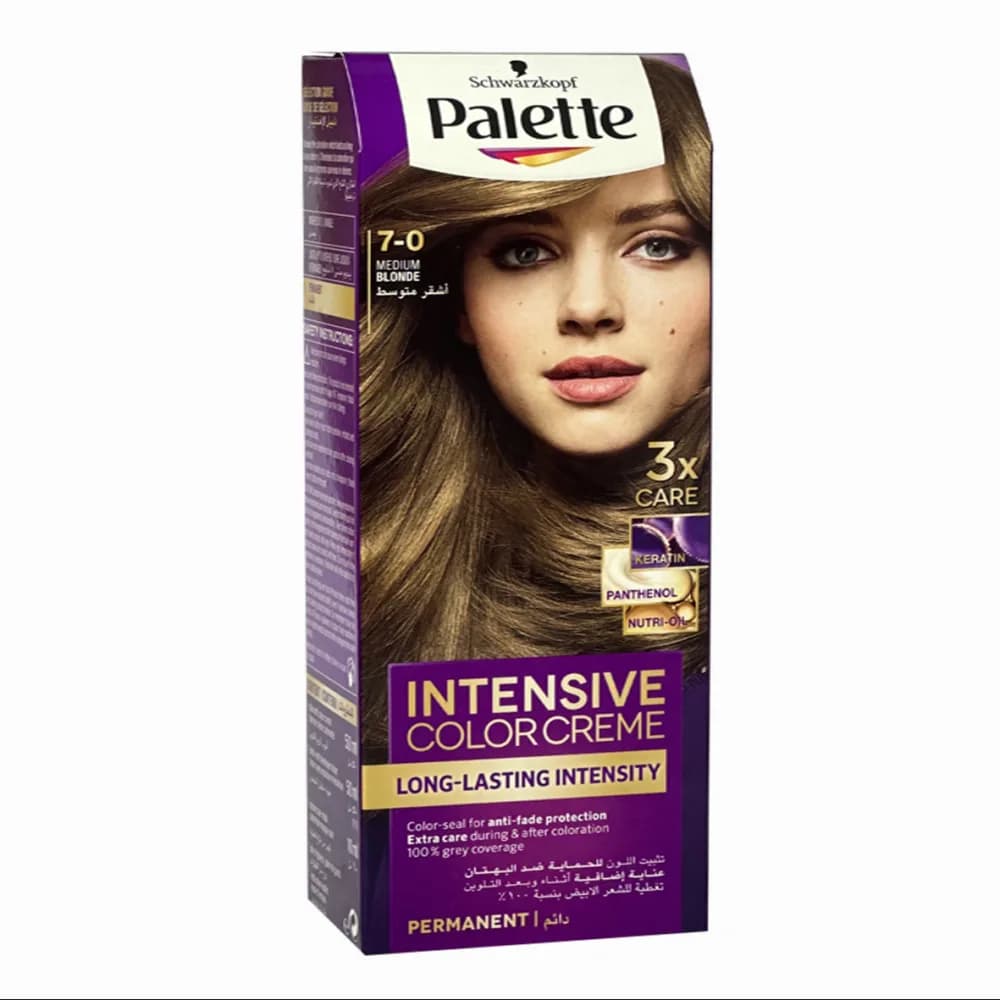 Medium Blonde Hair Dye Palette 0-7