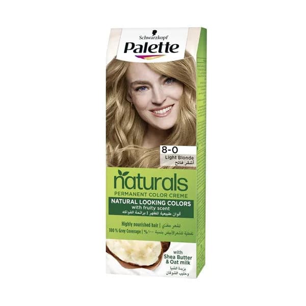 Palette Naturals Hair Color 8.0 Light Blonde
