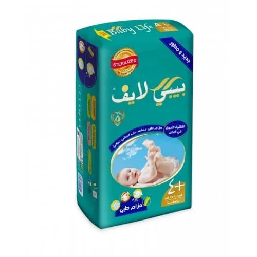 Baby Life Diapers Size 4+, 10-15 kg ,40 Diapers
