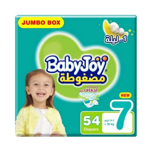 Baby Joy Size 7 Jumbo Box 54 Diapers