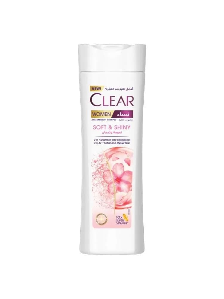 Clear Women's 2-in-1 Shampoo & Conditioner, Smooth & Shine, Anti-Dandruff - 400ml