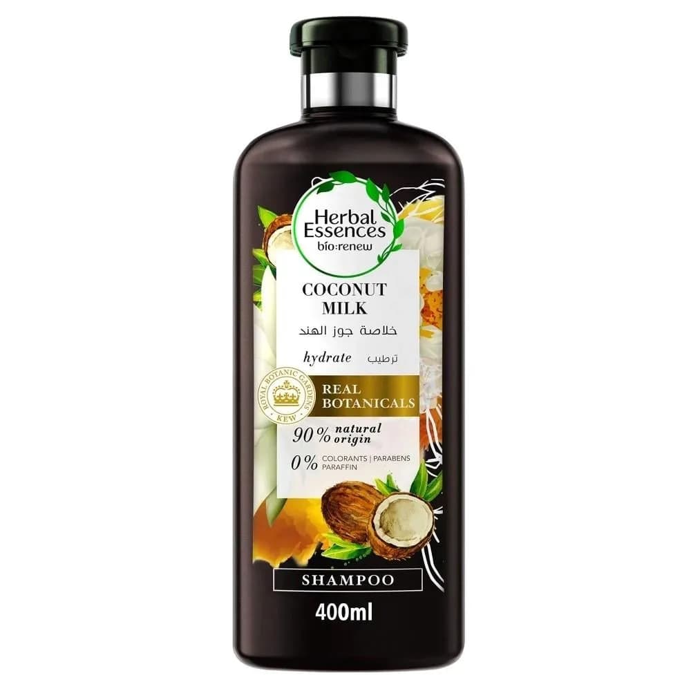 Herbal Essences Natural Shampoo with Coconut Milk for Hair Hydration 400ml
