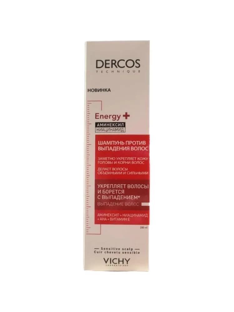 Vichy Dercos Energy+ Anti-Hair Loss Shampoo with Aminexil - 200ml