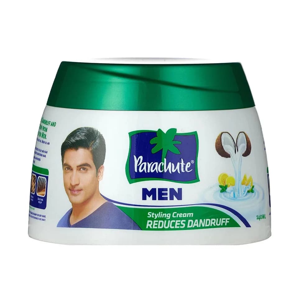Parachute Men's Anti-Dandruff Hair Cream with Coconut and Lemon, 140ml