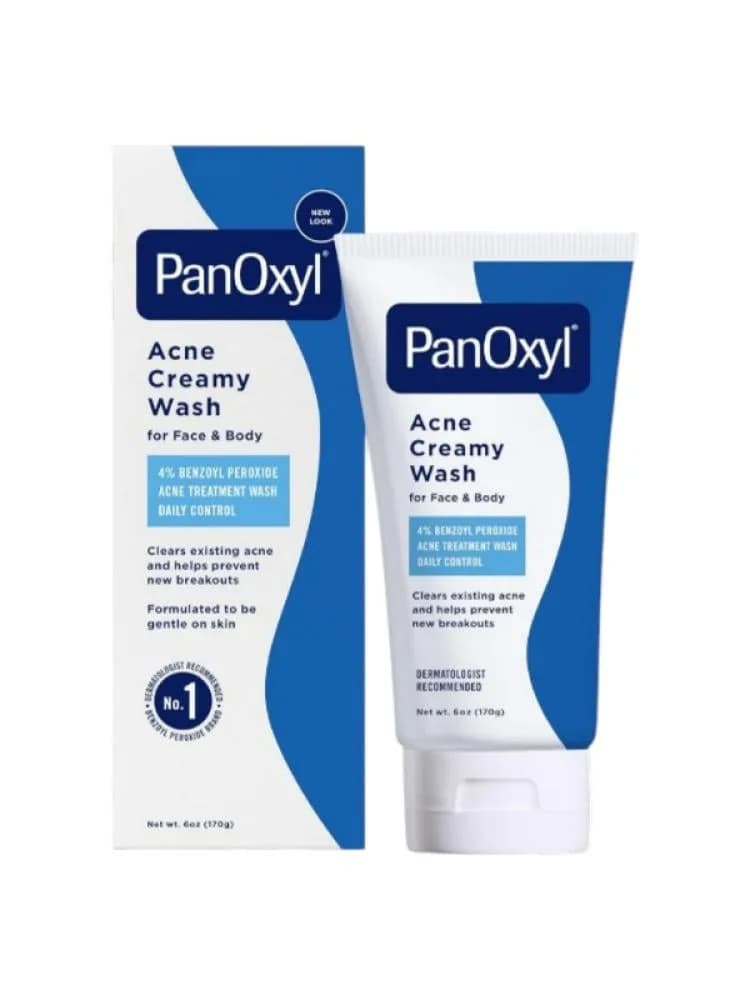 Panoxyl - Acne Cream Wash, 4% Benzoyl Peroxide for Daily Skin Control, 170g