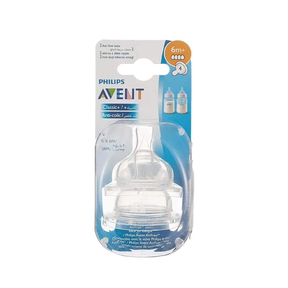 Philips Avent Anti-colic Teat for Babies 6 Months and Above - 2 Pack