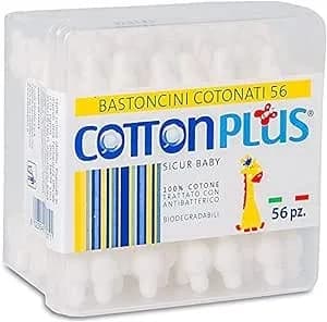 Cotton Plus ear swabs for children, 56 pieces