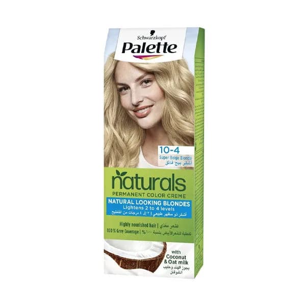 Palette Hair Color Naturals Color Creme 10.4 Super Beige Blonde