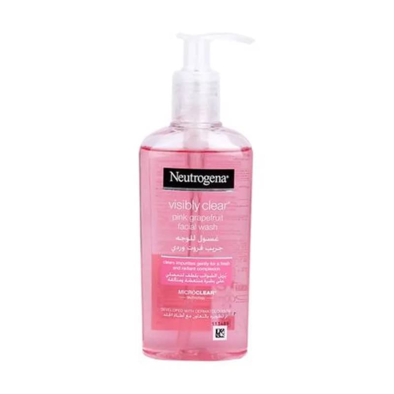 Neutrogena Pink Grapefruit Facial Wash removes impurities and refreshes the skin 200ml