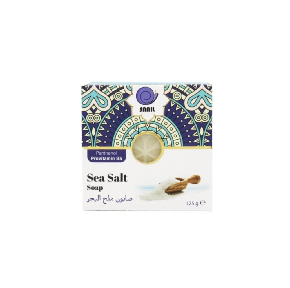 Snail Sea Salt Soap, Moisturizing and Purifying for Skin - 125g