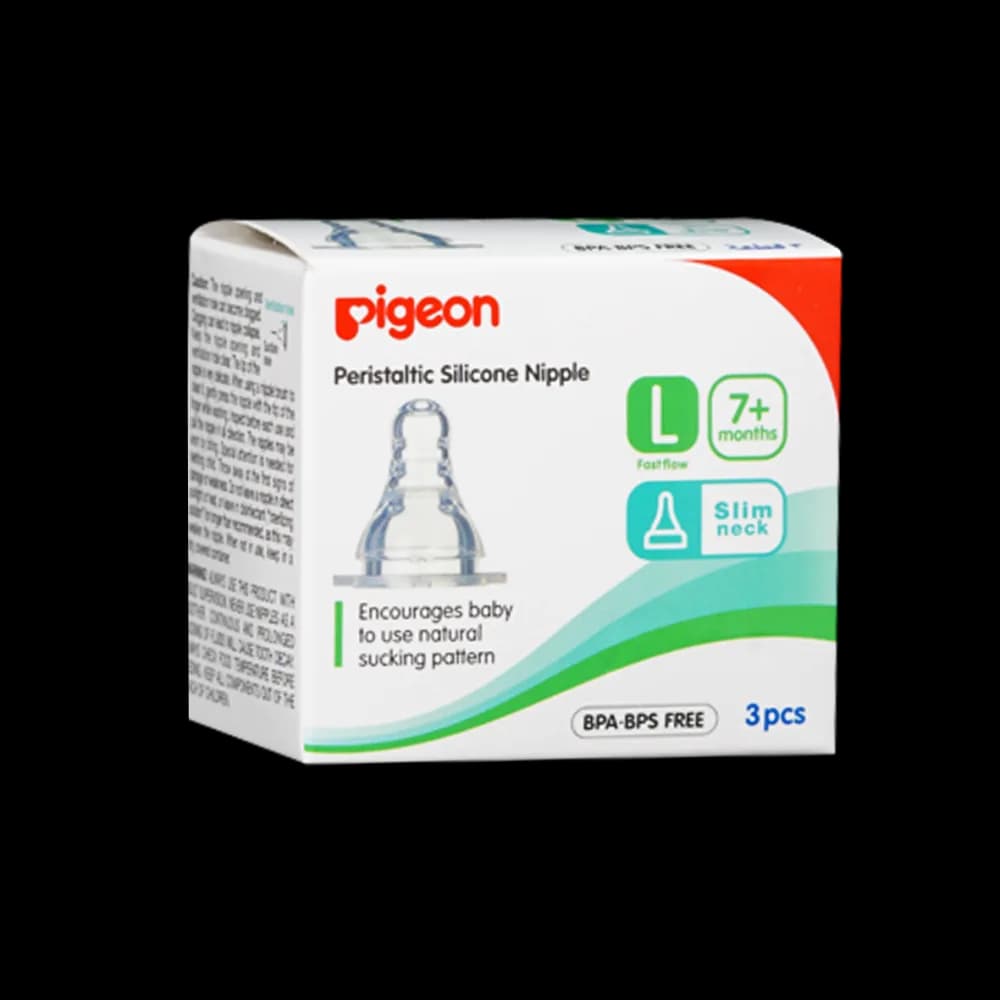 Pigeon Large Flexible Nipple Feeding Set, 3-Pack