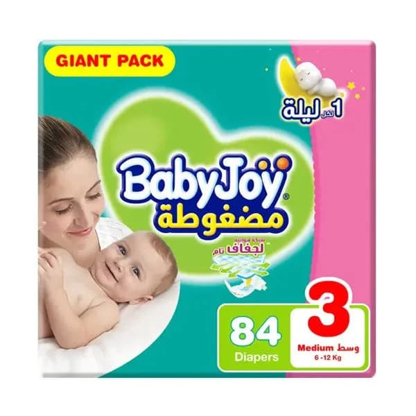 Baby Joy Size (3) Mega Saver Pack 84 Diapers