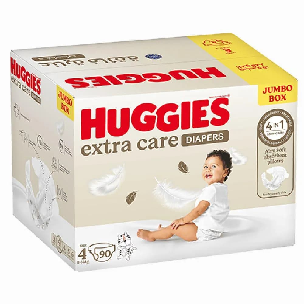 Huggies Ultra Care Diapers Size 4 - 90 Diapers