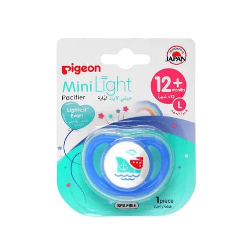Pigeon – Mini Light Pacifier (Large, Ship Shape) – 12+ Months