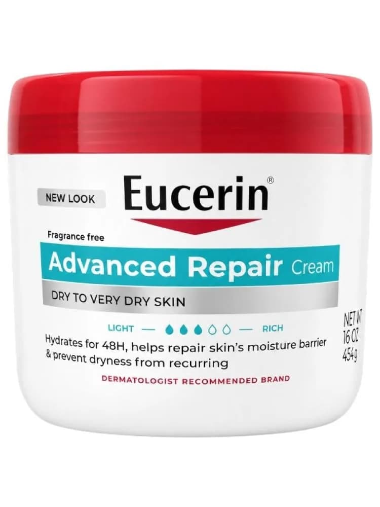 Eucerin Advanced Repair Cream for Dry Skin, Fragrance-Free - 454g