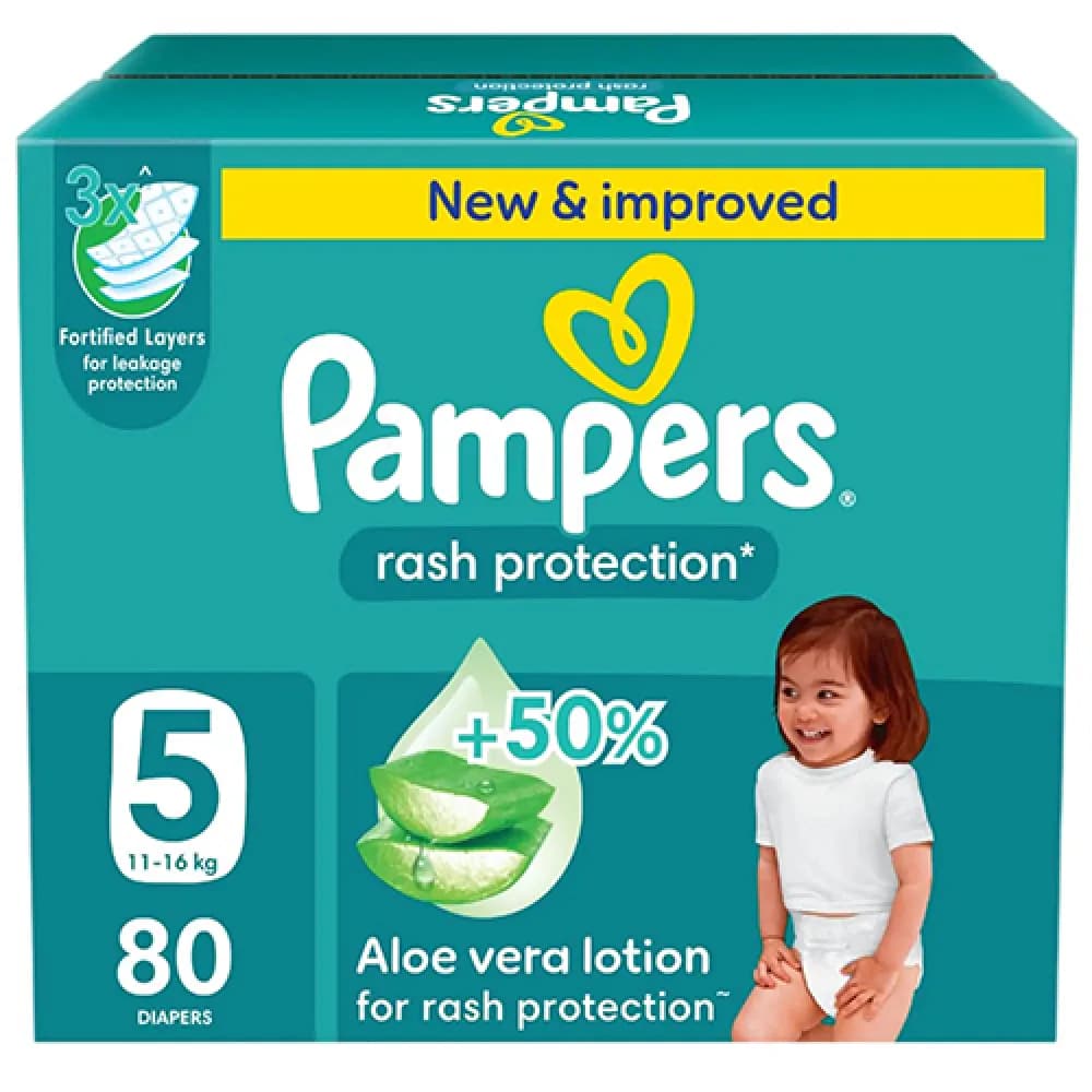 Pampers Diaper Protection Size 5, Box of 80