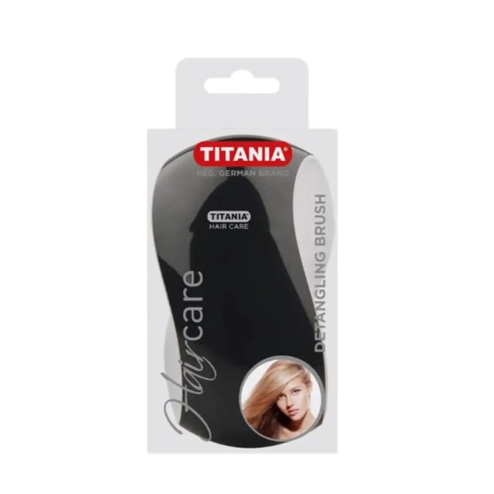 Titania Black and White Detangling Hairbrush