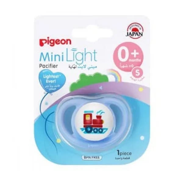 Pigeon Pacifier Mini Light Small Train 0+ Months
